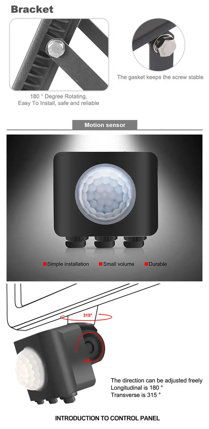 HS-BK LED Flood Light (external sensor) HS-BK LED Flood Light (external sensor)